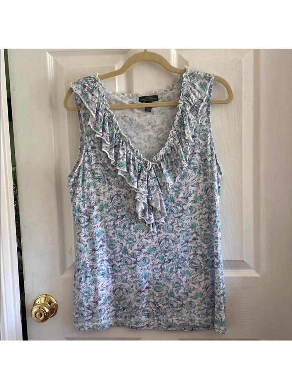 Lauren Ralph Lauren sleeveless cotton top